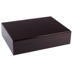 Humidor 09452 na 12 cygar, cedr, ciemny mahoń, 27x20x6.7 cm WYSOKI POŁYSK