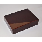 Humidor 09452 na 12 cygar, cedr, ciemny mahoń, 27x20x6.7 cm WYSOKI POŁYSK