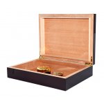 Humidor 09452 na 12 cygar, cedr, ciemny mahoń, 27x20x6.7 cm WYSOKI POŁYSK