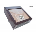 Humidor 09461 na 100 cygar, cedr, szkło, brąz, 36x40x29 cm