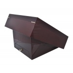 Humidor 09461 na 100 cygar, cedr, szkło, brąz, 36x40x29 cm