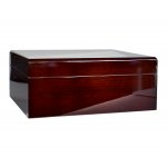 Humidor 09466 na 25 cygar, cedr/fornir, brązowy/połysk 26.3x22.5x11 cm