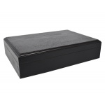 Humidor 09480 na 12 cygar, czarny, cedr, 26x18x6 cm