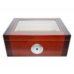 Humidor 09483 na 30 cygar, cedr, szkło, brązowy, 26x10.5x22 cm