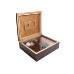 Humidor 09484 na 12 cygar, brązowy, cedr, zestaw, 26x22x8 cm