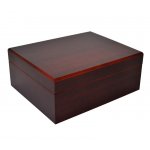 Humidor 09485 na 25 cygar, brązowy, cedr, zestaw 26x22x11 cm