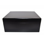 Humidor 09487 (920300) na 25 cygar czarny + ZESTAW akcesor. cedr/fornir 26x22x11 cm