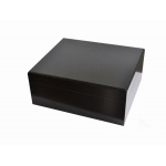 Humidor 09487 (920300) na 25 cygar czarny + ZESTAW akcesor. cedr/fornir 26x22x11 cm