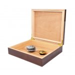 Humidor 09500 na 12-15 cygar, cedr/brąz, higrometr analogowy, nawilżacz 26.2x22.4x7