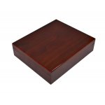 Humidor 09500 na 12-15 cygar, cedr/brąz, higrometr analogowy, nawilżacz 26.2x22.4x7