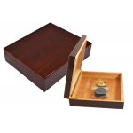 Humidor 09500 na 12-15 cygar, cedr/brąz, higrometr analogowy, nawilżacz 26.2x22.4x7