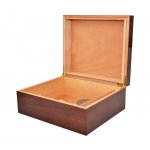 Humidor 09501 na 25 cygar, brązowy, cedr, higrometr, nawilżacz 26.2x22.3x10.5 cm