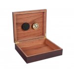 Humidor 09503 na 12 cygar, cedr, bordo, matowy, 26.2x22x7 cm