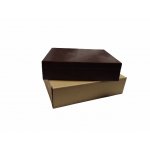 Humidor 09503 na 12 cygar, cedr, bordo, matowy, 26.2x22x7 cm