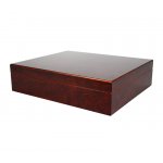 Humidor 09503 na 12 cygar, cedr, bordo, matowy, 26.2x22x7 cm