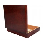 Humidor 09503 na 12 cygar, cedr, bordo, matowy, 26.2x22x7 cm