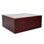 Humidor 09504 na 25 cygar, cedr/fornir, bordo/mat 26x22.3x10.5 cm