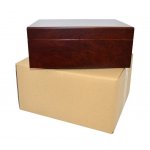 Humidor 09504 na 25 cygar, cedr/fornir, bordo/mat 26x22.3x10.5 cm