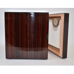 Humidor 600296 na 50-100 cygar, cedr, szkło, brązowy, 24x22x23 cm