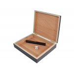 Humidor 920001 na 12 cygar, cedr/czarny, matowy, 23x21.5x6 cm