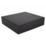 Humidor 920001 na 12 cygar, cedr/czarny, matowy, 23x21.5x6 cm