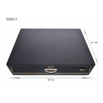 Humidor 920017 na 10 cygar, cedr, czarny