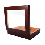 Humidor 920030 na 12 cygar, cedr, szkło, brązowy 26x22x6.5 cm