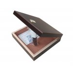 Humidor 920067 na 10-20 cygar, cedr/fornir, mały 19.8x11x4.5 cm