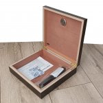 Humidor 920067 na 10-20 cygar, cedr/fornir, mały 19.8x11x4.5 cm