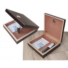 Humidor 920067 na 10-20 cygar, cedr/fornir, mały 19.8x11x4.5 cm