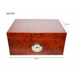 Humidor 920160 na 35-50 cygar, brązowy, MDF/cedrowy fornir, 26x22x12 cm