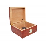 Humidor 920160 na 35-50 cygar, brązowy, MDF/cedrowy fornir, 26x22x12 cm