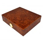 Humidor 920170 na 10-20 cygar, brązowy, MDF/cedrowy fornir, 26x22x6.5 cm