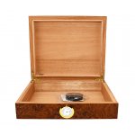 Humidor 920170 na 10-20 cygar, brązowy, MDF/cedrowy fornir, 26x22x6.5 cm