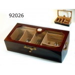 Humidor 920260 na 100-150 cygar, cedr, szkło, brązowy, 58x29x15 cm