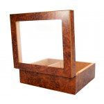 Humidor 920270 na 25-50 cygar, cedr, szkło, brązowy, 26x22x11 cm