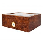 Humidor 920270 na 25-50 cygar, cedr, szkło, brązowy, 26x22x11 cm