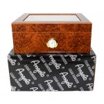 Humidor 920270 na 25-50 cygar, cedr, szkło, brązowy, 26x22x11 cm