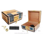 Humidor 920310 (09026) na 35-50 cygar, MDF/cedrowy fornir, beżowy wraz z wzorem, 26x22x11 cm