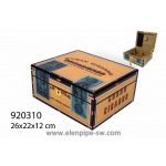Humidor 920310 (09026) na 35-50 cygar, MDF/cedrowy fornir, beżowy wraz z wzorem, 26x22x11 cm