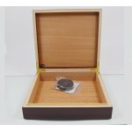 Humidor 920350 na 15-20 cygar, brązowy, MDF/cedrowy fornir, 23x21.5x6 cm