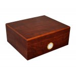 Humidor 920550 na 20-35 cygar, brązowy, MDF/cedrowy fornir, 26x22x11 cm