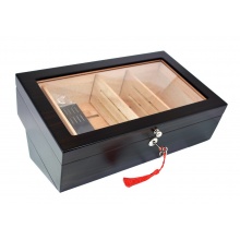 Humidor 920710 (09054) na 100 cygar, czarny, cedr, 34.5x21.5x17 cm