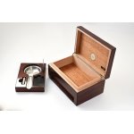 Humidor 920750 na 10 cygar + zestaw, cedr, brązowy 21x14x9 cm