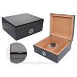 Humidor 920840 na 25 cygar, cedr, czarny, 26x22x11 cm