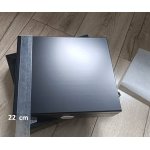 Humidor Germanus 981055 na 10-20 cygar, cedr/fornir czarny matowy 26x22x6.5 cm