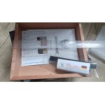 Humidor Germanus 981055 na 10-20 cygar, cedr/fornir czarny matowy 26x22x6.5 cm