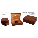 Humidor JEMAR 7033918 na 50 cygar, brązowy, cedrowy, 27.5x20x8.5 cm