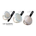 Komplet Lusterko EL-01.2 "Blue Sun" + Pilnik EL-5010 "Line Blue" ze Swarovski® crystals 13 cm