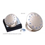 Komplet Lusterko EL-01.2 "Blue Sun" + Pilnik EL-5010 "Line Blue" ze Swarovski® crystals 13 cm